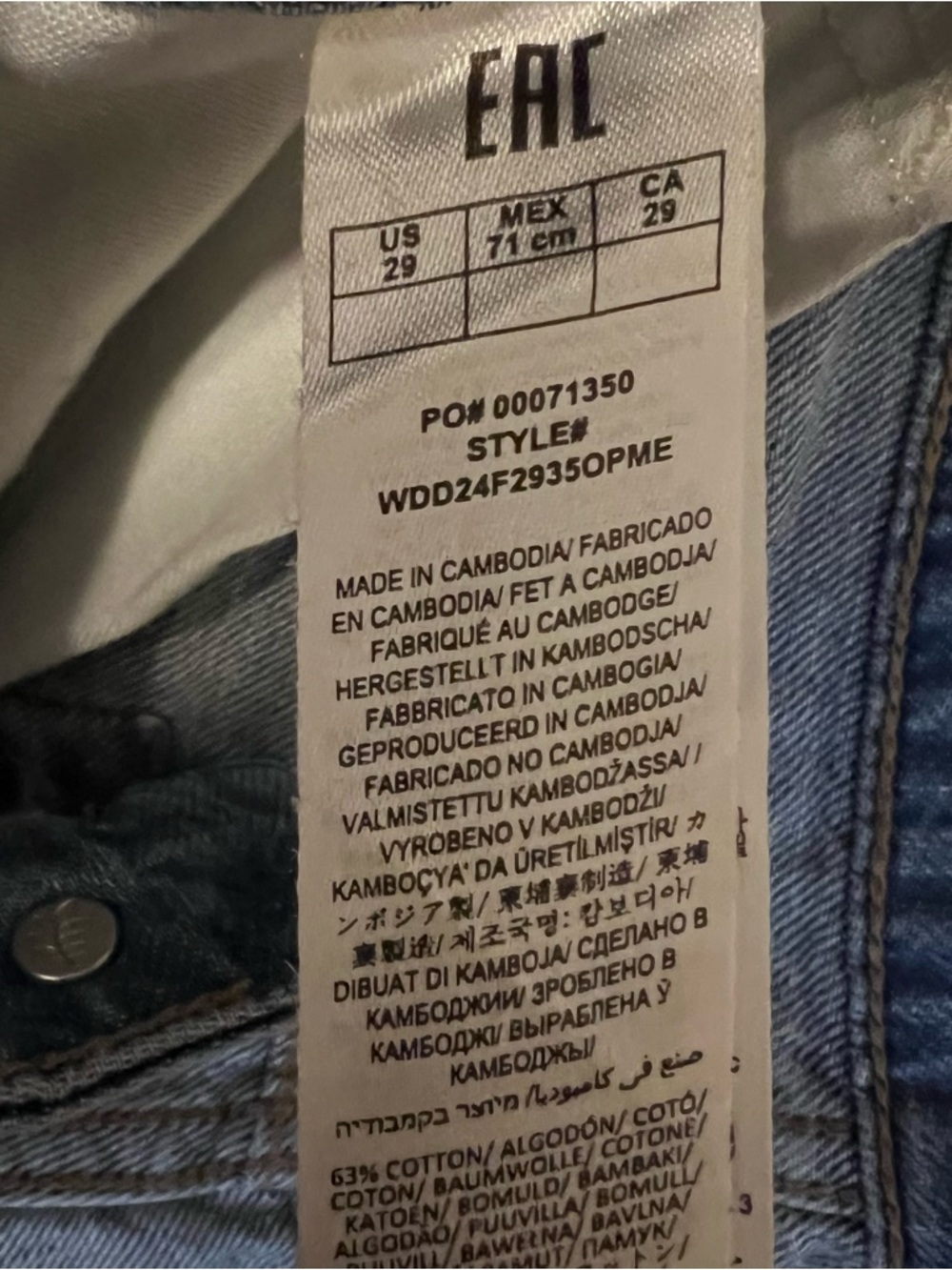 Rag & bone women’s Lori Mid-Rise Wide-Leg Jeans in a medium wash size 29 - Picture 5 of 6